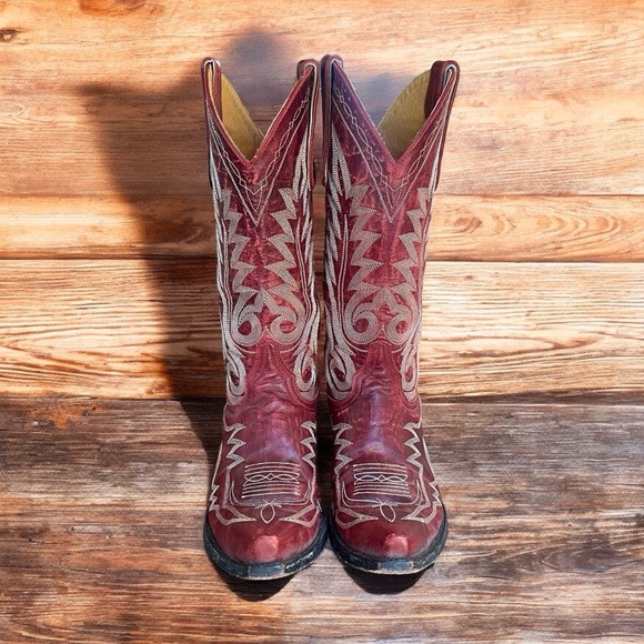 Old Gringo Women's Nevada Red Cowboy Cowgirl Boots Size 7.5 ~ Like New! - Picture 5 of 14